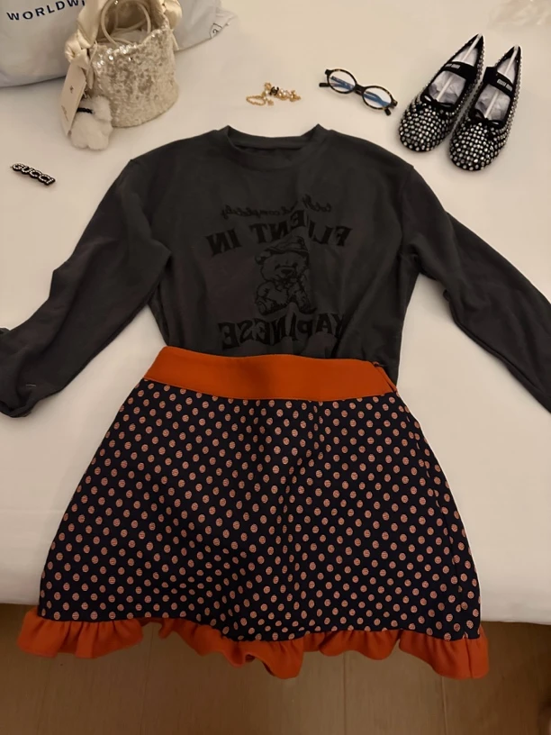 Buyfunny宝藏店铺~圆领百搭气质长袖T恤