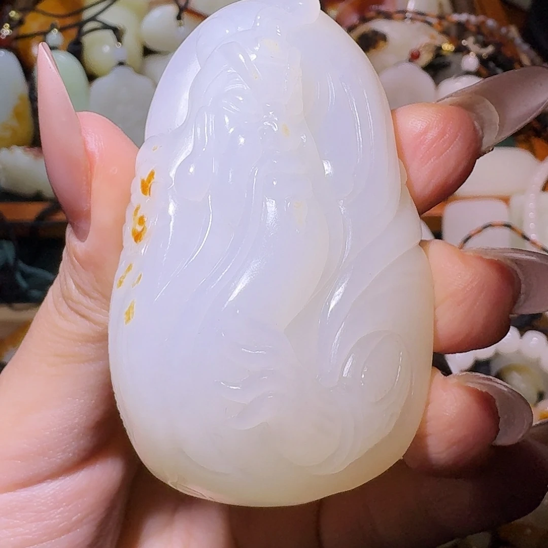 和田玉未镶嵌挂件