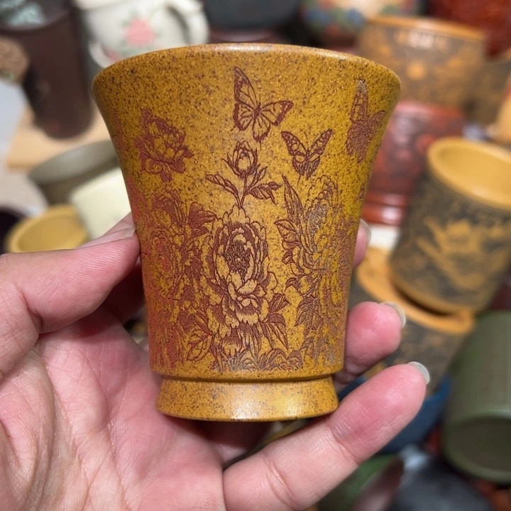 紫砂茶杯宜兴紫砂主人杯