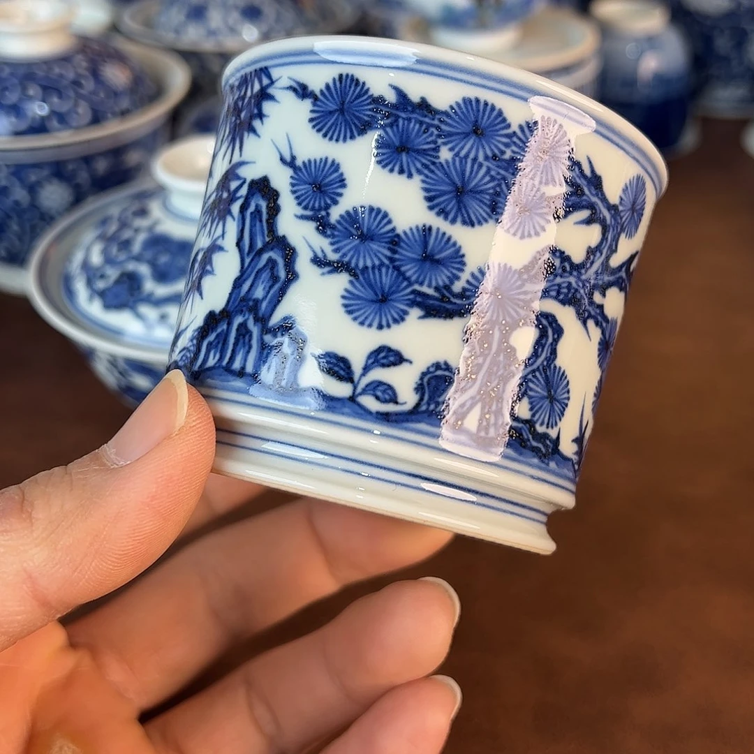 杯心景德镇全手工手绘陶瓷