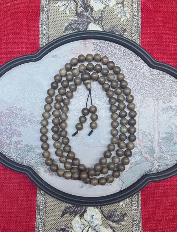 绿多圈8mm*108颗老料香味好手工珠串DIY编织