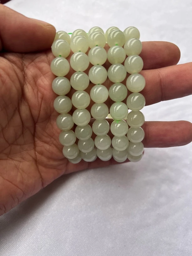 和田玉冰晴水卡10手串多样性发货拍一发一