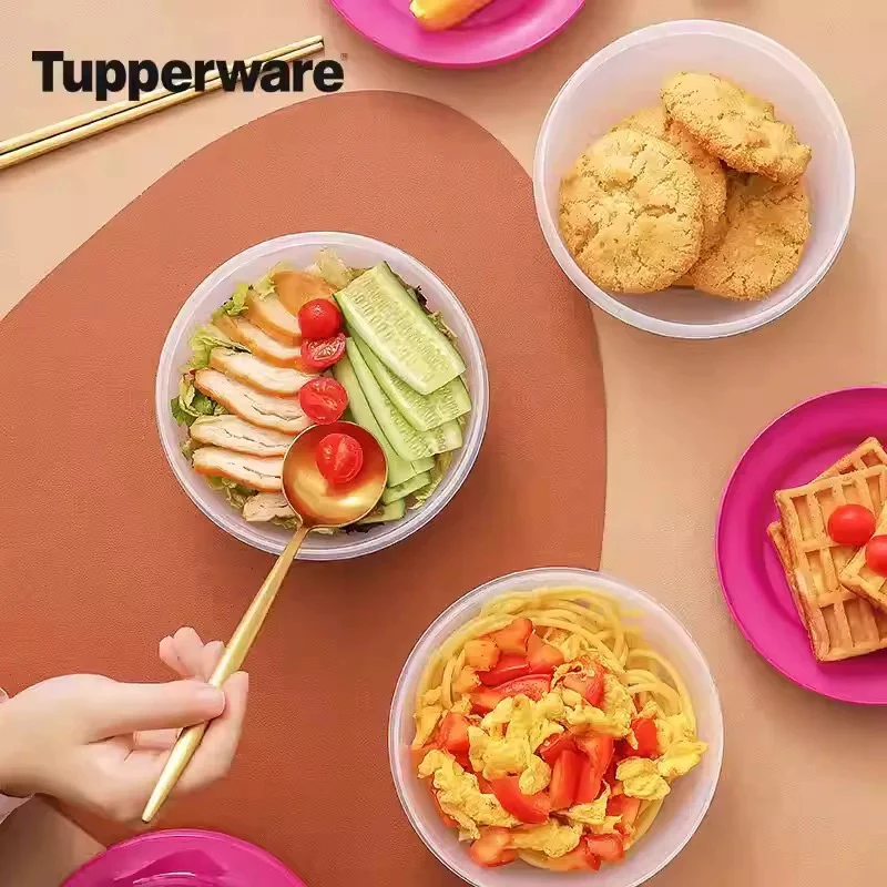 特百惠美食套碗750ml密封储藏冰箱冷藏保鲜盒水果零食收纳盒