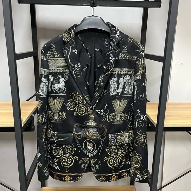 门店35&80潮牌男装西服外套上衣DF20FW8016