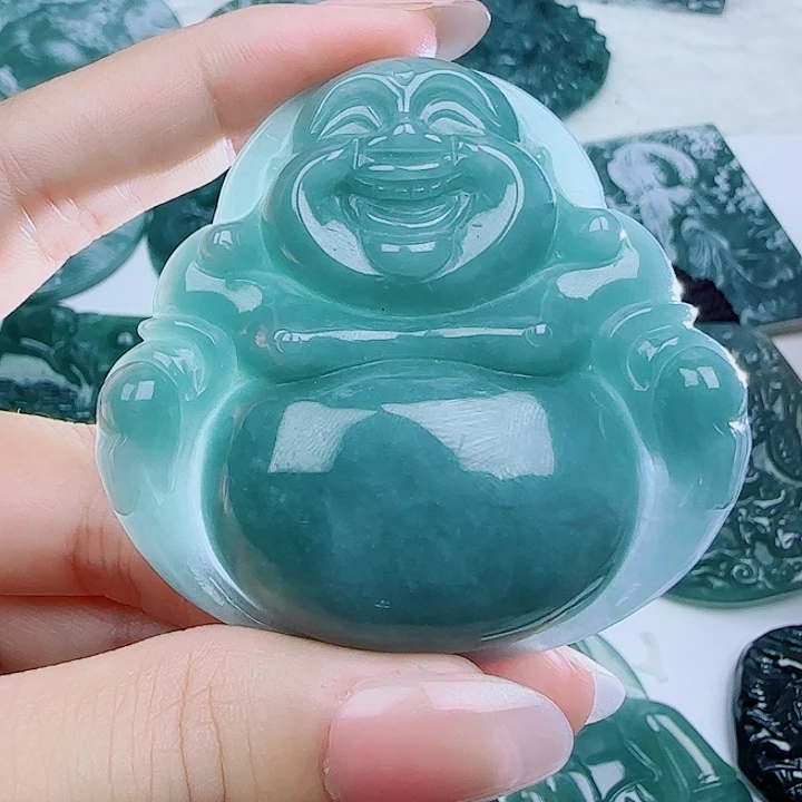 翡翠未镶嵌颈饰多样性发货天然的A货翡翠