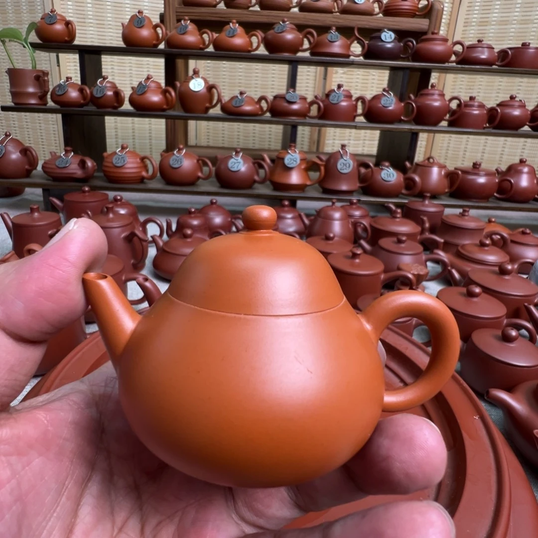 伍****茶壶紫砂潮州手拉鸡蛋黄高梨壶