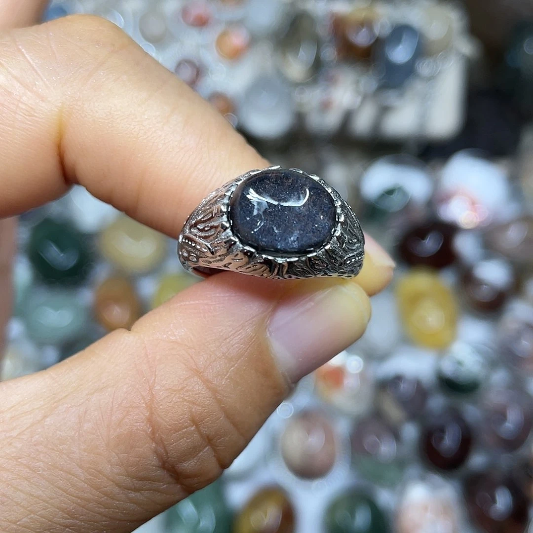 【闪购商品】银S925镶嵌珠宝半成品水晶戒指