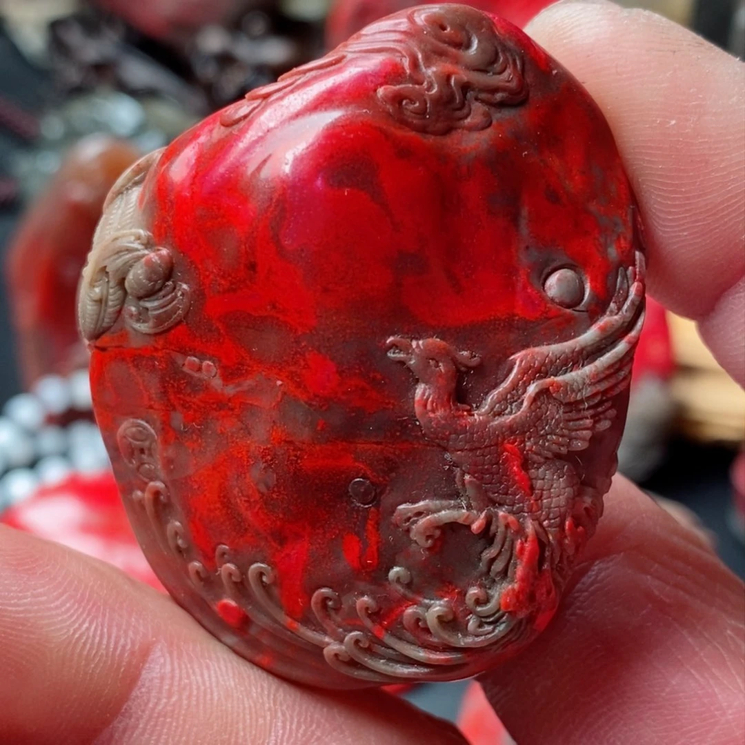 昌化鸡血石昌化鸡血石挂件