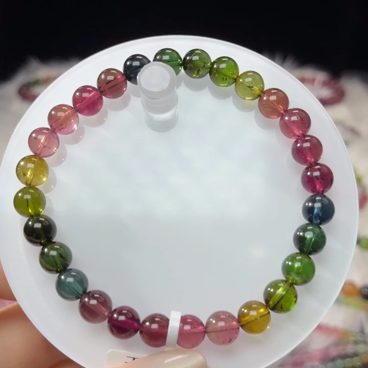 未镶嵌手链碧玺6.8mm±