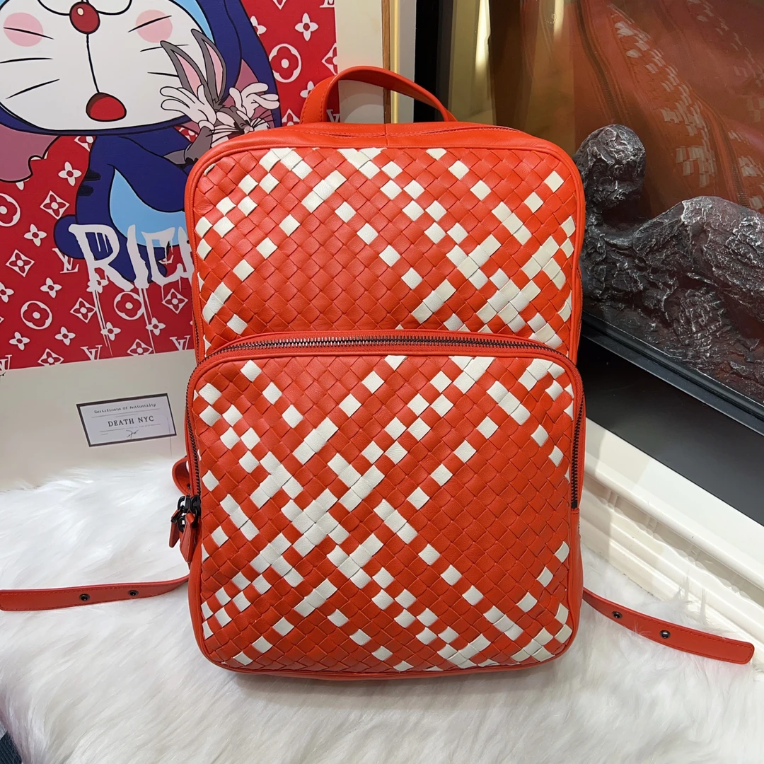 95新 BOTTEGA VENETA/葆蝶家 bv新款编织双肩包a6592