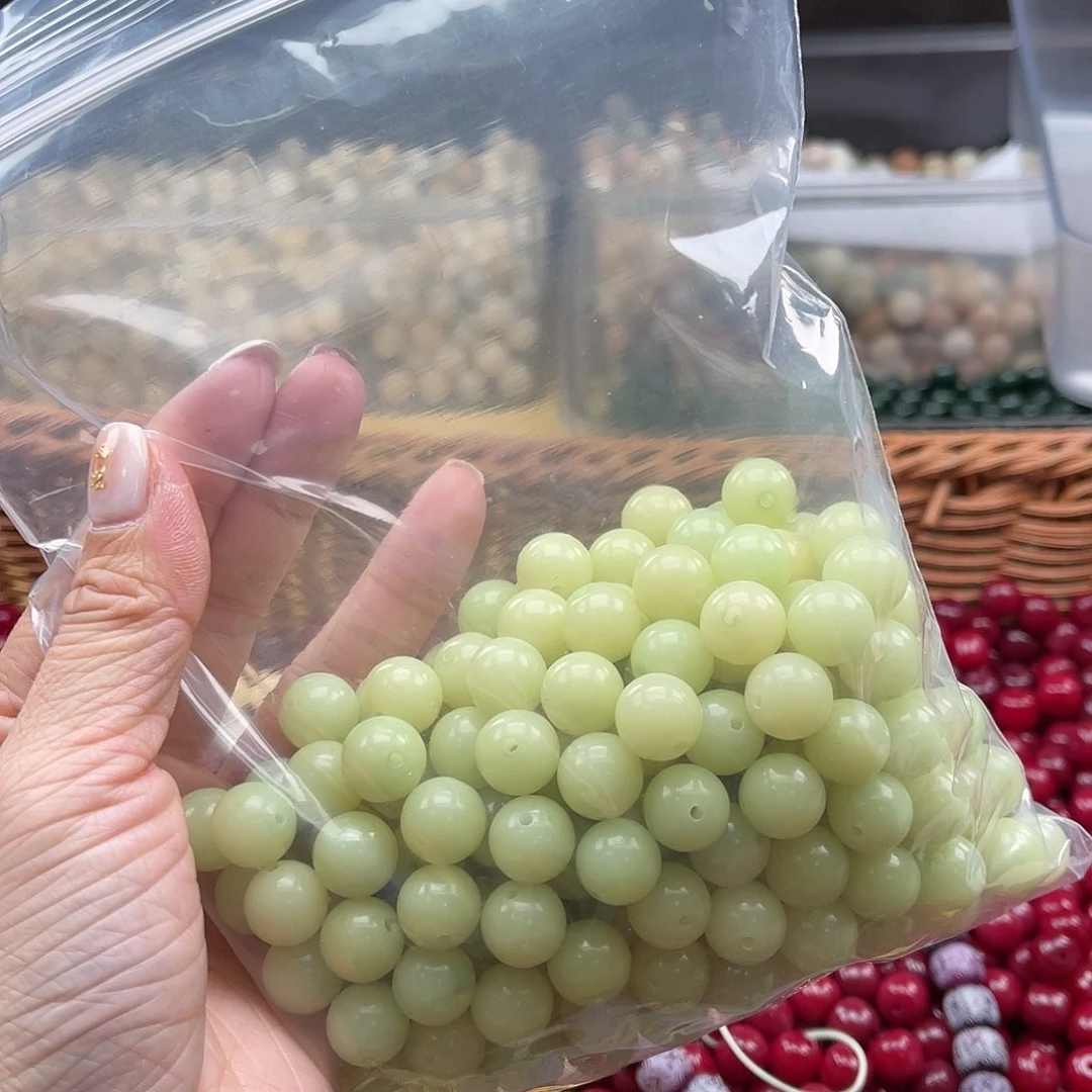 白玉菩提吊坠Q/11mm/150颗锅底