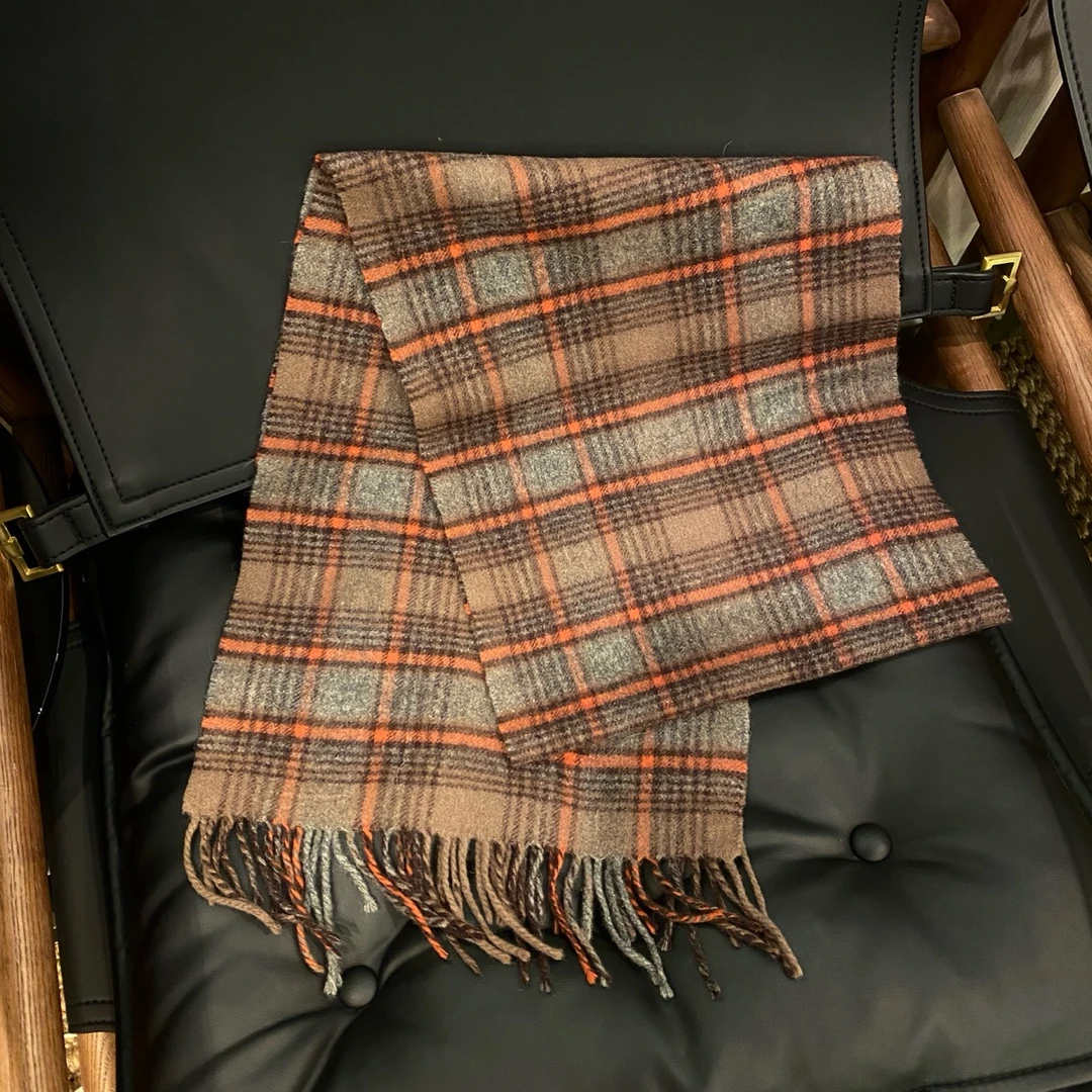 99新 BURBERRY/博柏利 Burberry巴宝莉羊毛格纹围巾