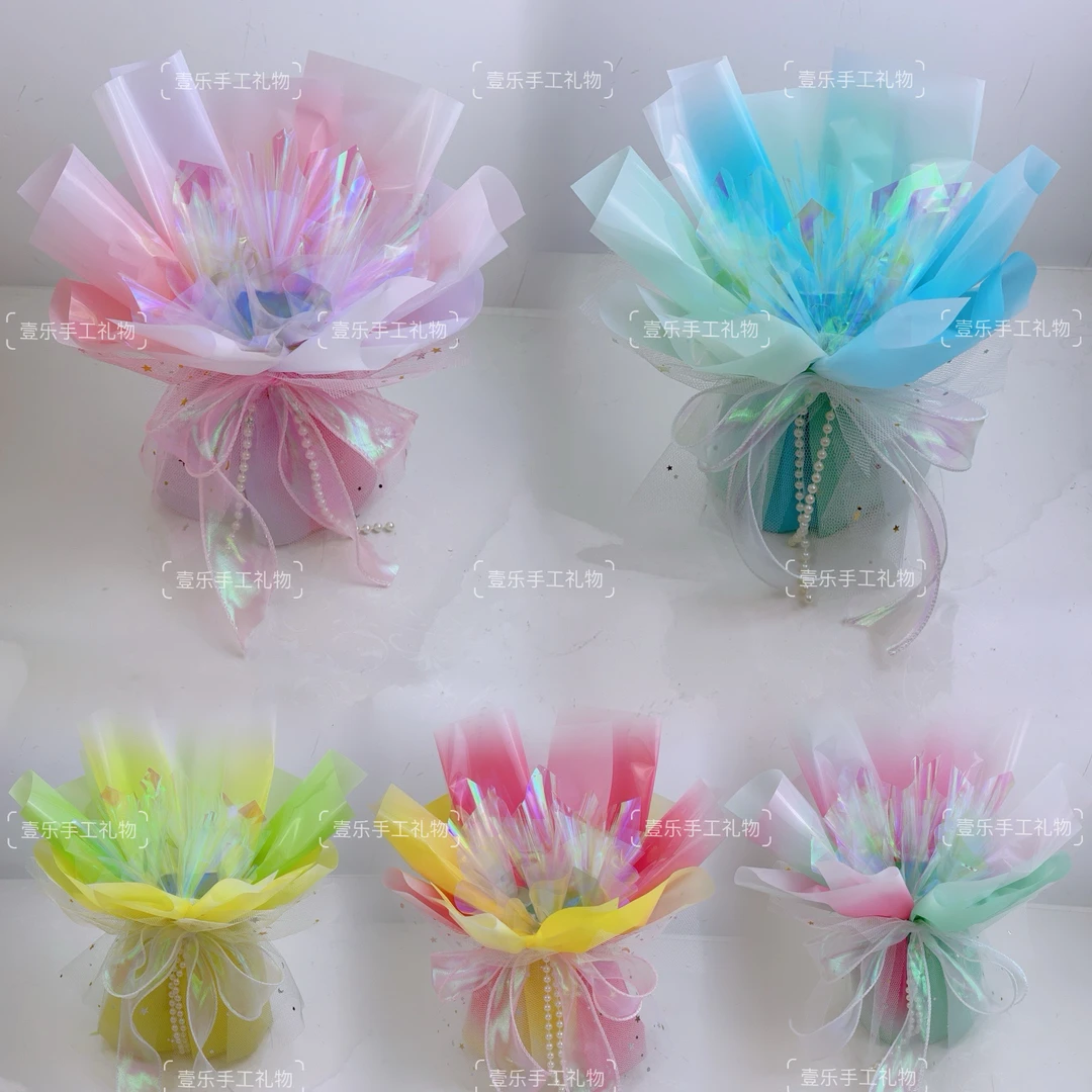 多彩空花壳韩式款可插鲜花手工花母亲节儿童节教师节（不支持退换）