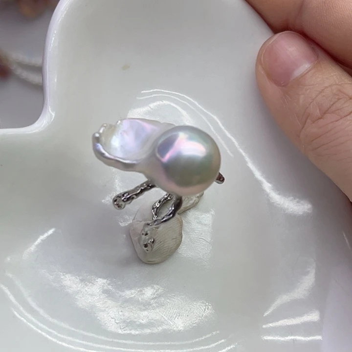 未镶嵌戒指淡水珍珠