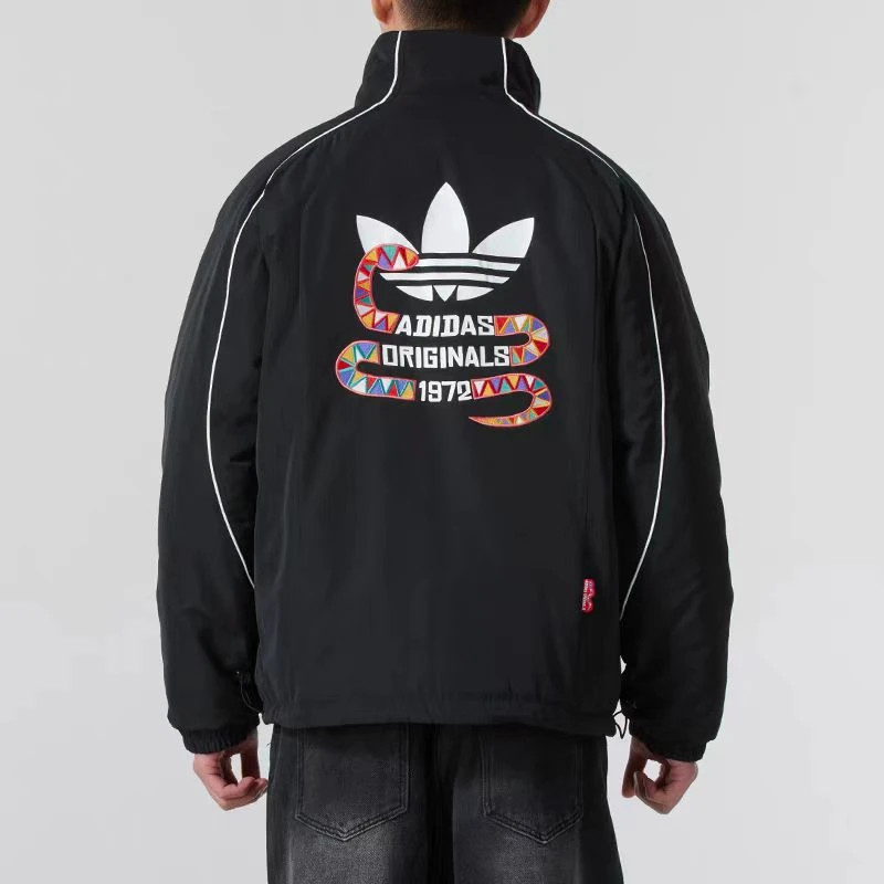 阿迪经典 ADIDAS ORIGINALS 蛇年新年款 双面立领棉服 KA0821 #HN