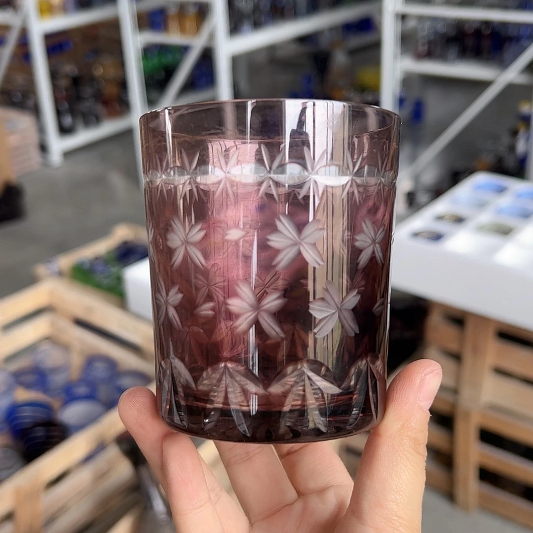 水晶玻璃高脚款微瑕一个