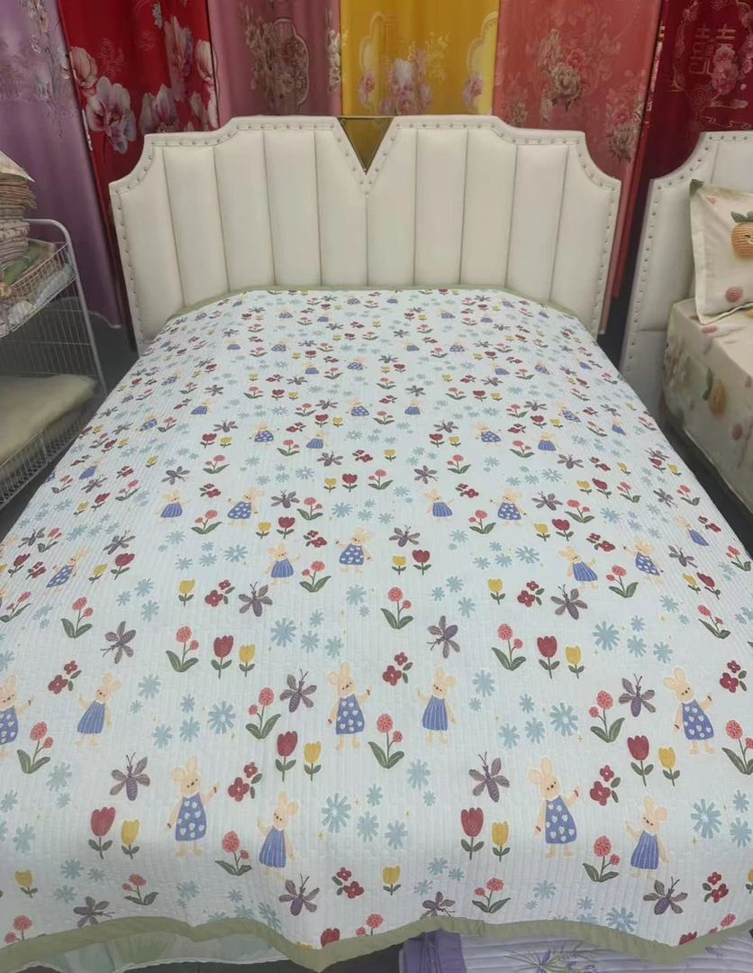 （花小兔）床盖尺寸200×230A＋多功能双面可用