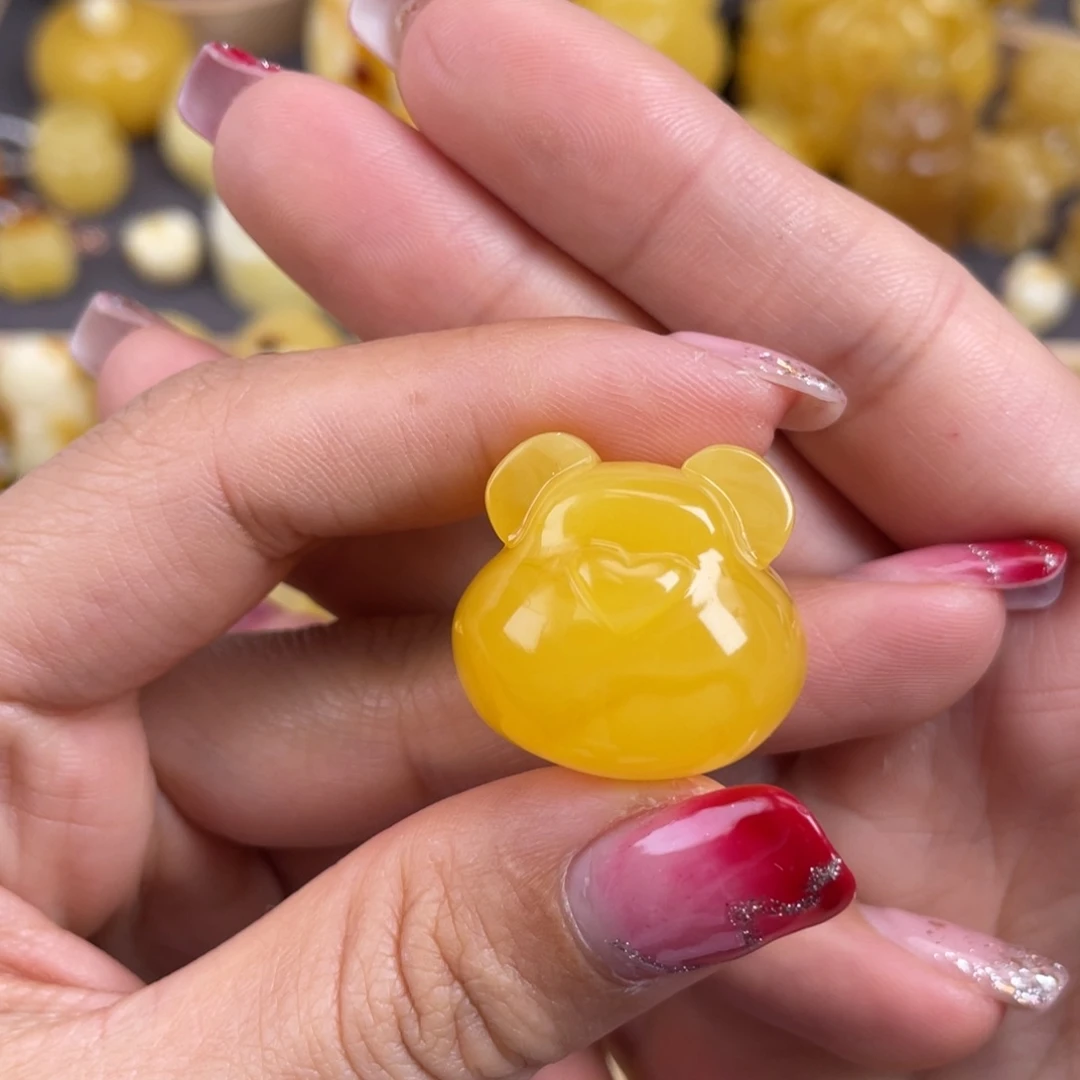 琥珀裸石未镶嵌沙****•蜜蜡