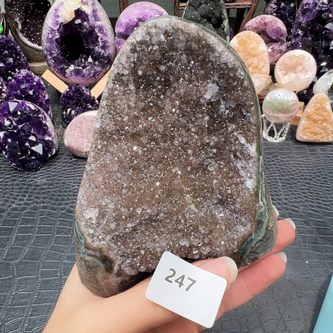 紫晶珠宝半成品未镶嵌