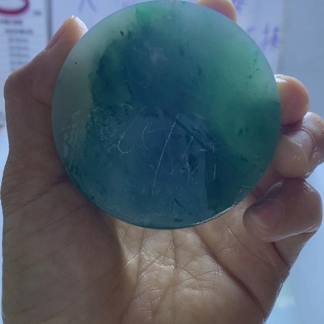 明***煌定制石英质玉（非洲翠）天然非州翠手串