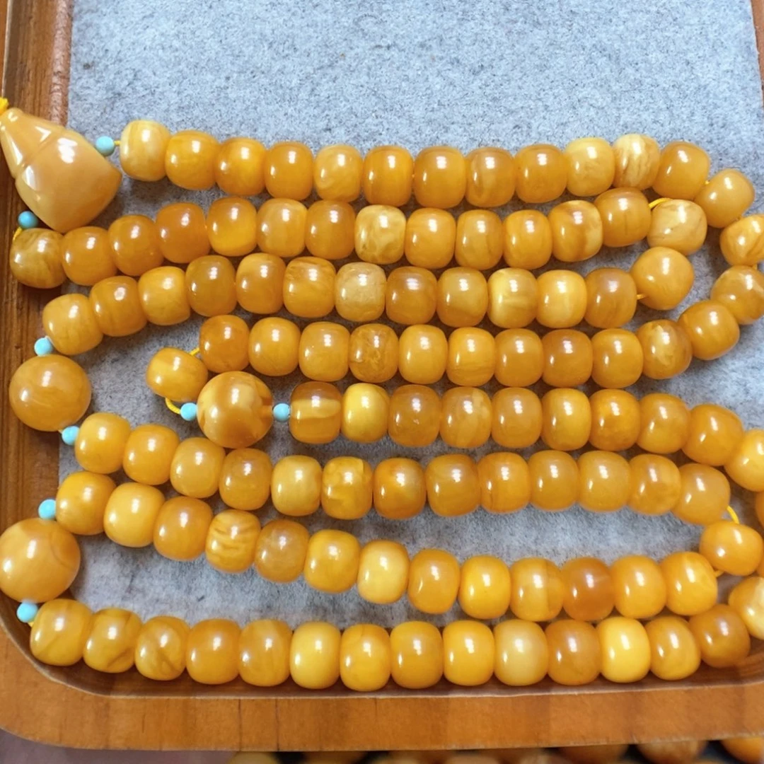 蜜蜡手串未镶嵌蜜蜡108