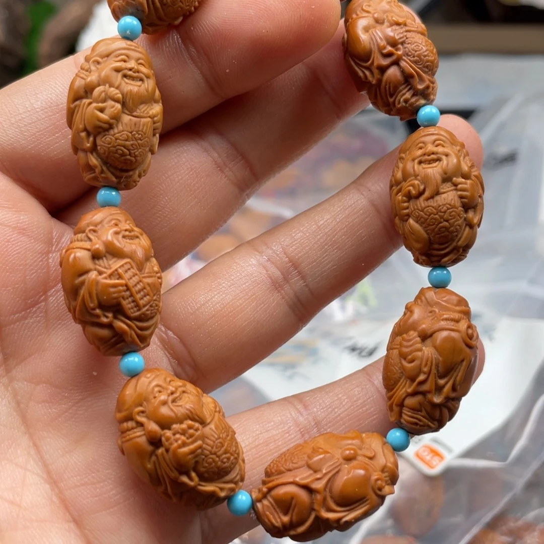 橄榄核吊坠猴头蛇尾