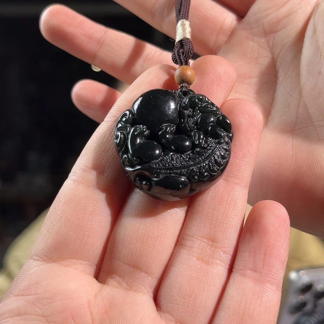 和田玉（青玉）颈饰未镶嵌