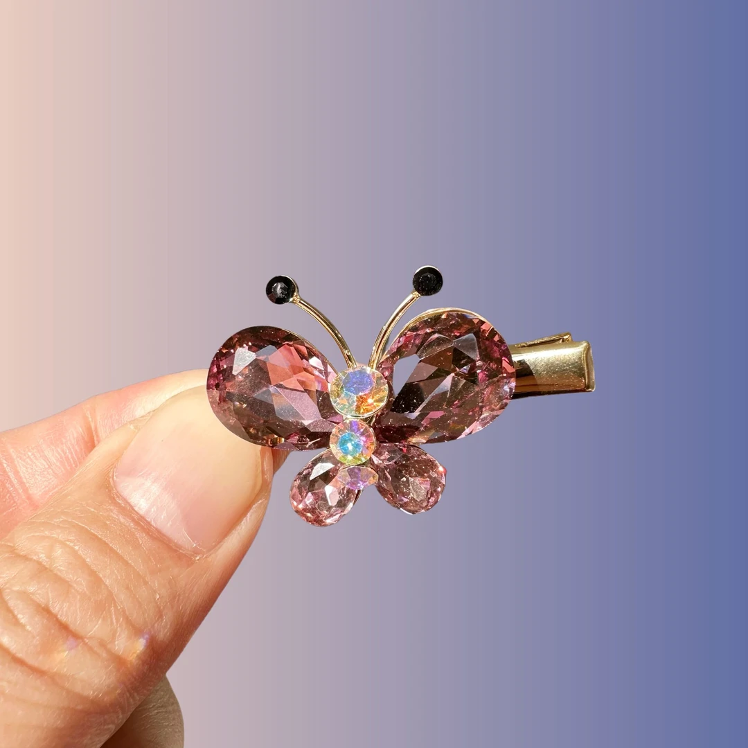 优雅夹子女可爱迷你发夹刘海夹抓夹弹簧夹一字夹原创设计边夹