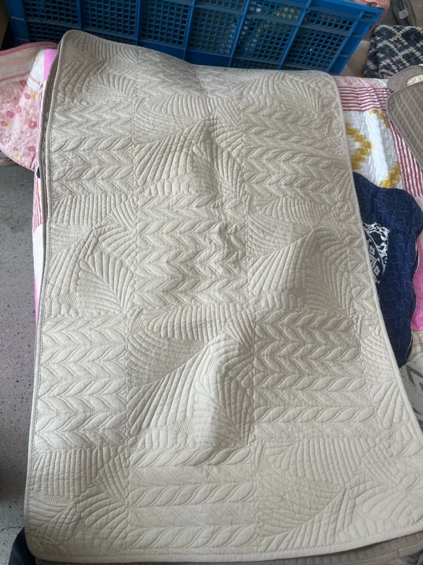 《小徐》约70*130奶茶树叶全棉沙发垫发1条