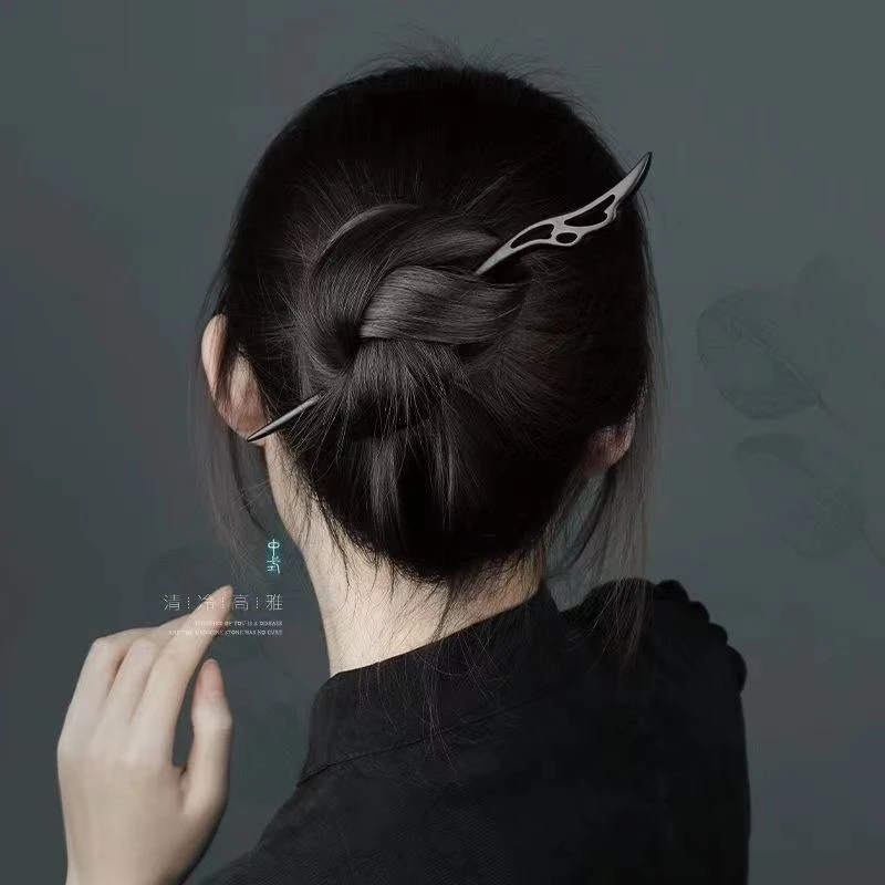 筷子发簪古风慵懒素簪简约挽发盘发器女新中式旗袍汉服气质国发钗