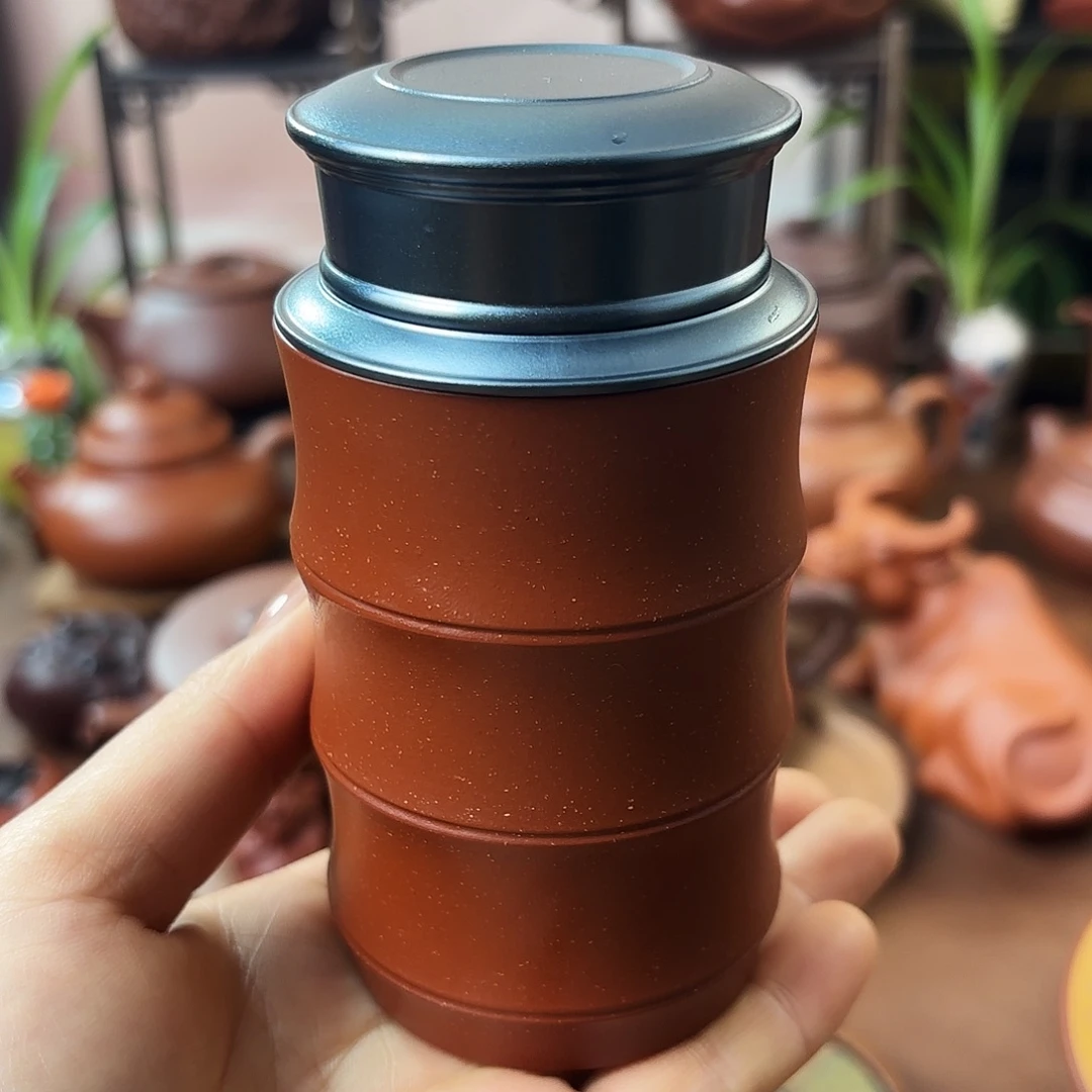 茶壶紫砂醒茶器红降坡160cc