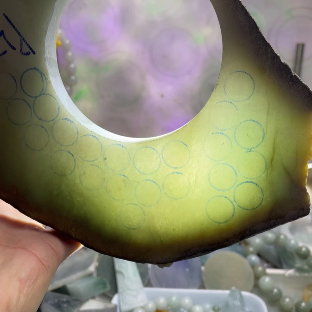 翡翠未镶嵌挂件K缅甸天然翡翠片料