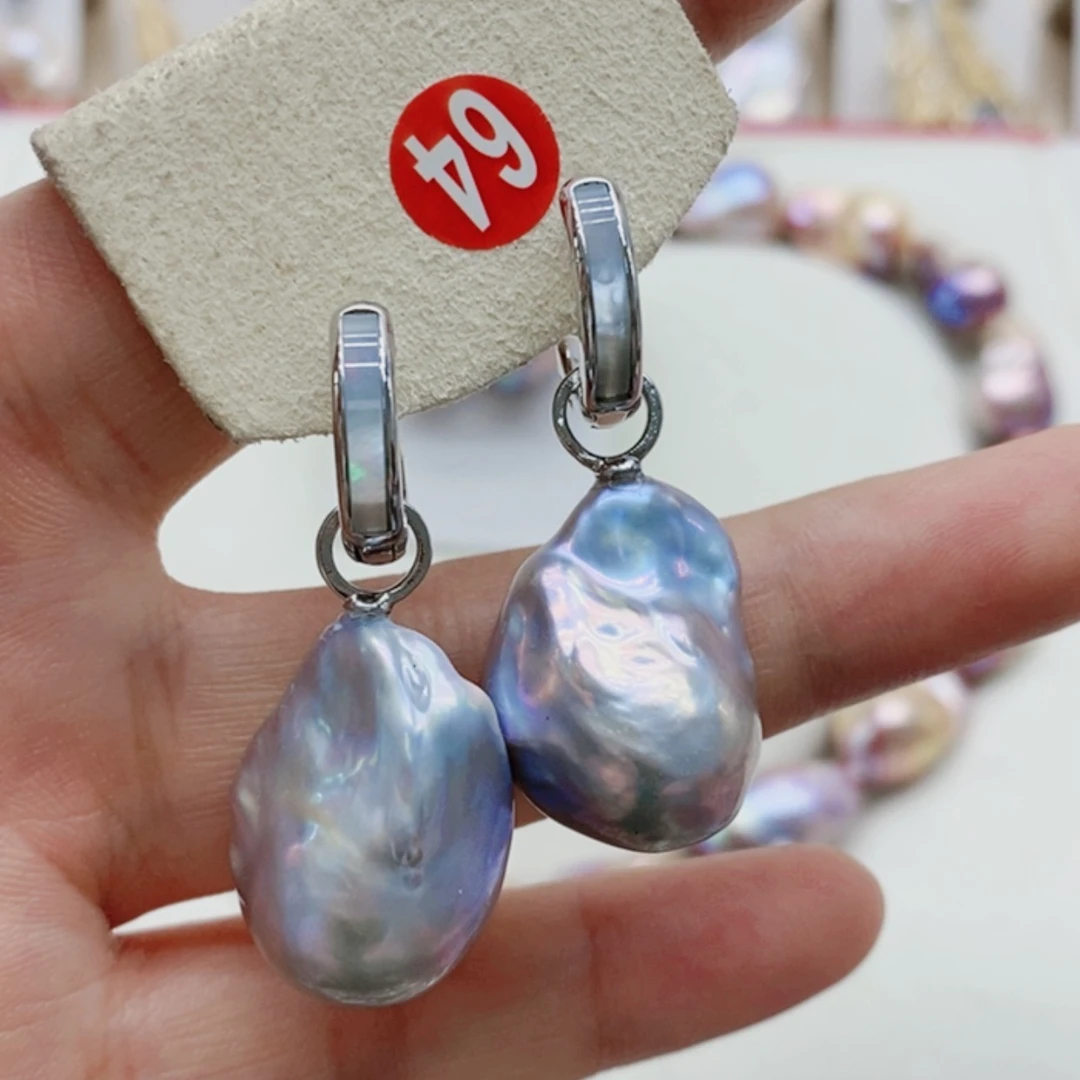 【闪购商品】淡水珍珠耳饰银S925镶嵌