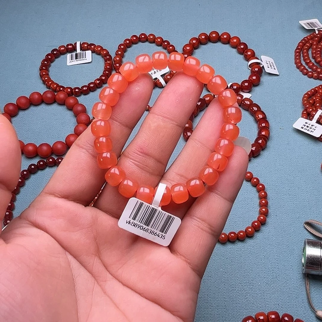 手链未镶嵌南红玛瑙樱桃红8 +