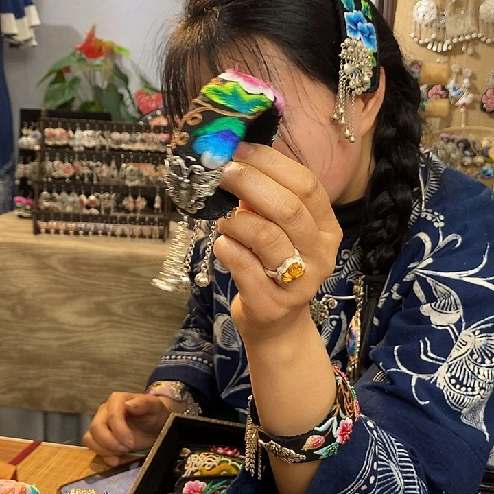 纯铜花岗石纯铜锡合金手镯