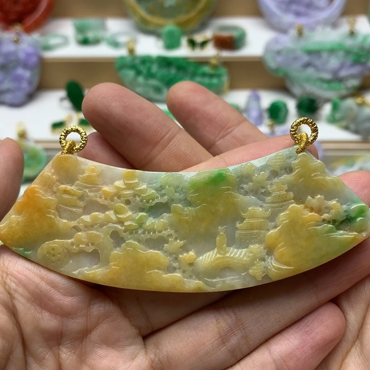 颈饰未镶嵌翡翠翡翠