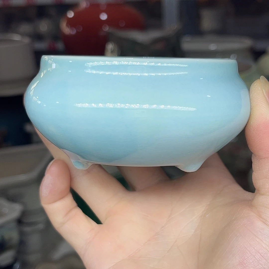 陶瓷绿植多肉微瑕花盆外口径：8*5