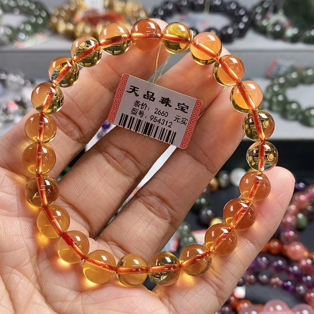 手链水晶未镶嵌黄水晶手链954312