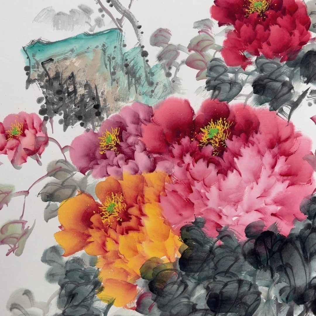 国画国画作品山水花鸟