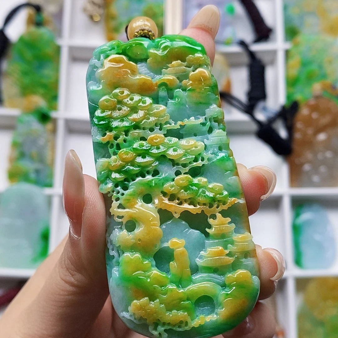金***山定制翡翠未镶嵌天然翡翠A货