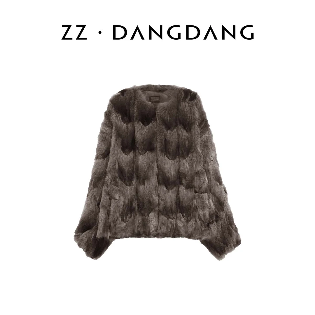 ZZ·DANGDANG秋冬静奢高级老钱风进口水貂皮草外套精致女22525061