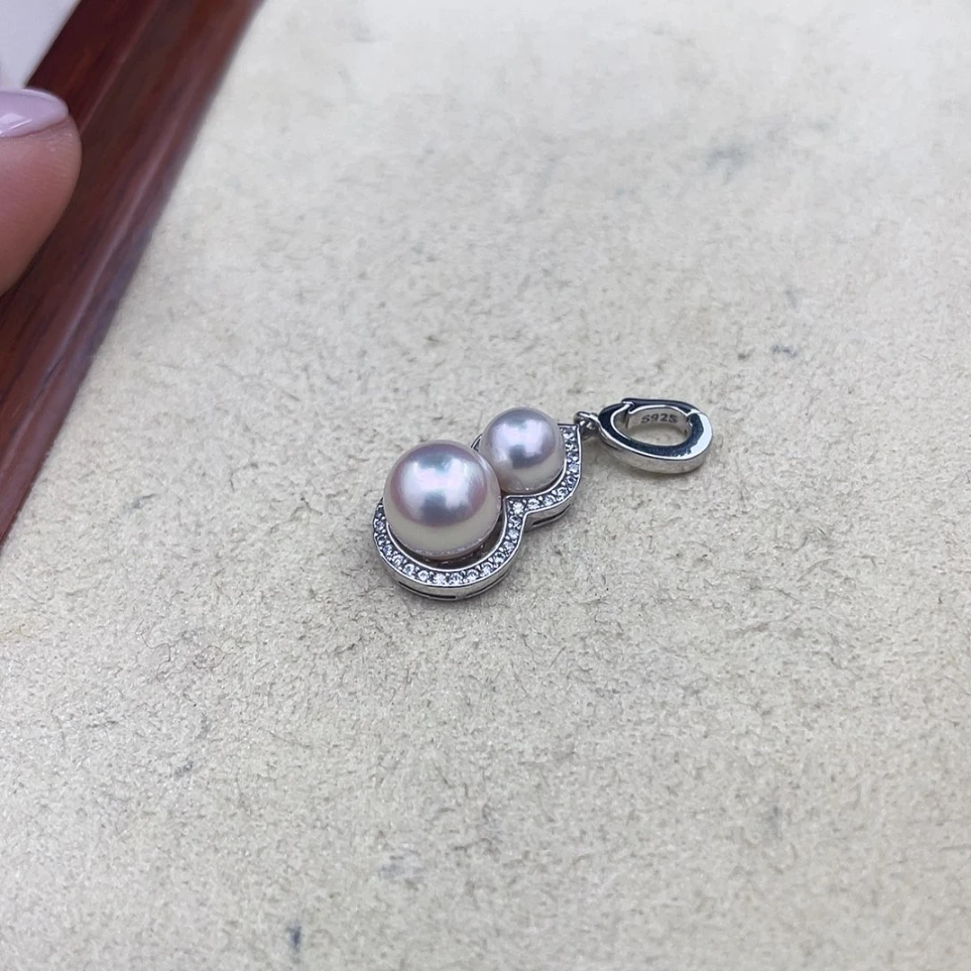 海水珍珠颈饰银S925镶嵌