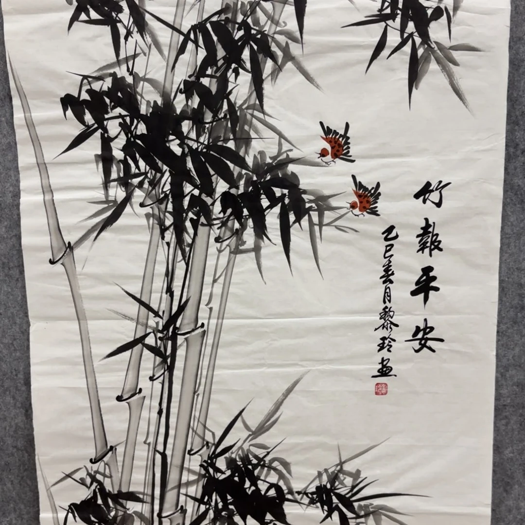 国画画家黎玲花鸟山水作品精品