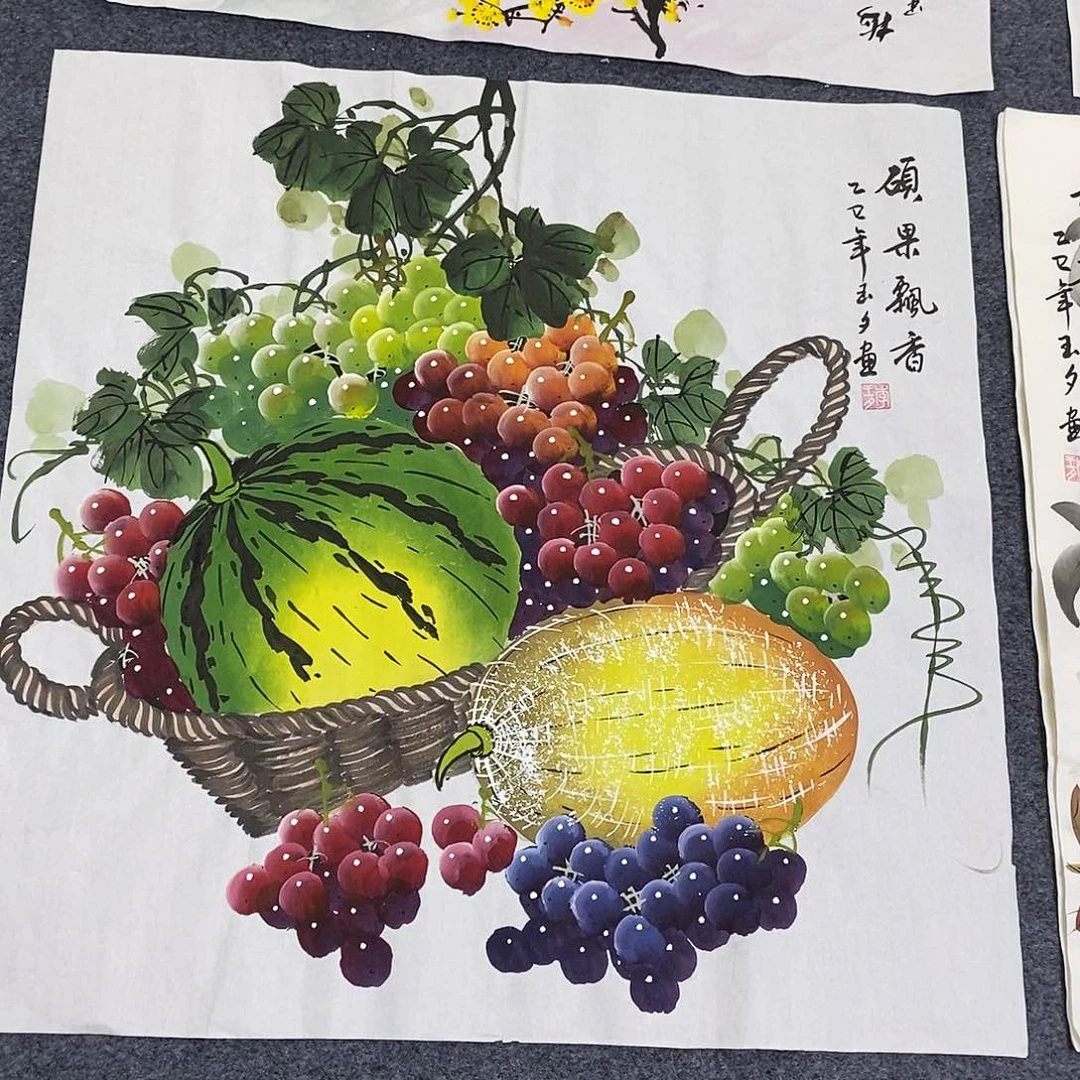 国画尺寸68✖️68四尺斗方手绘画