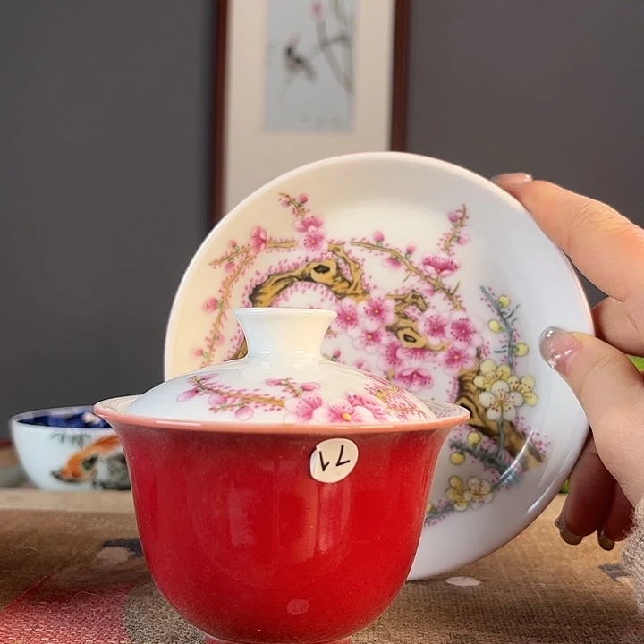 摆件景德镇陶瓷茶杯多