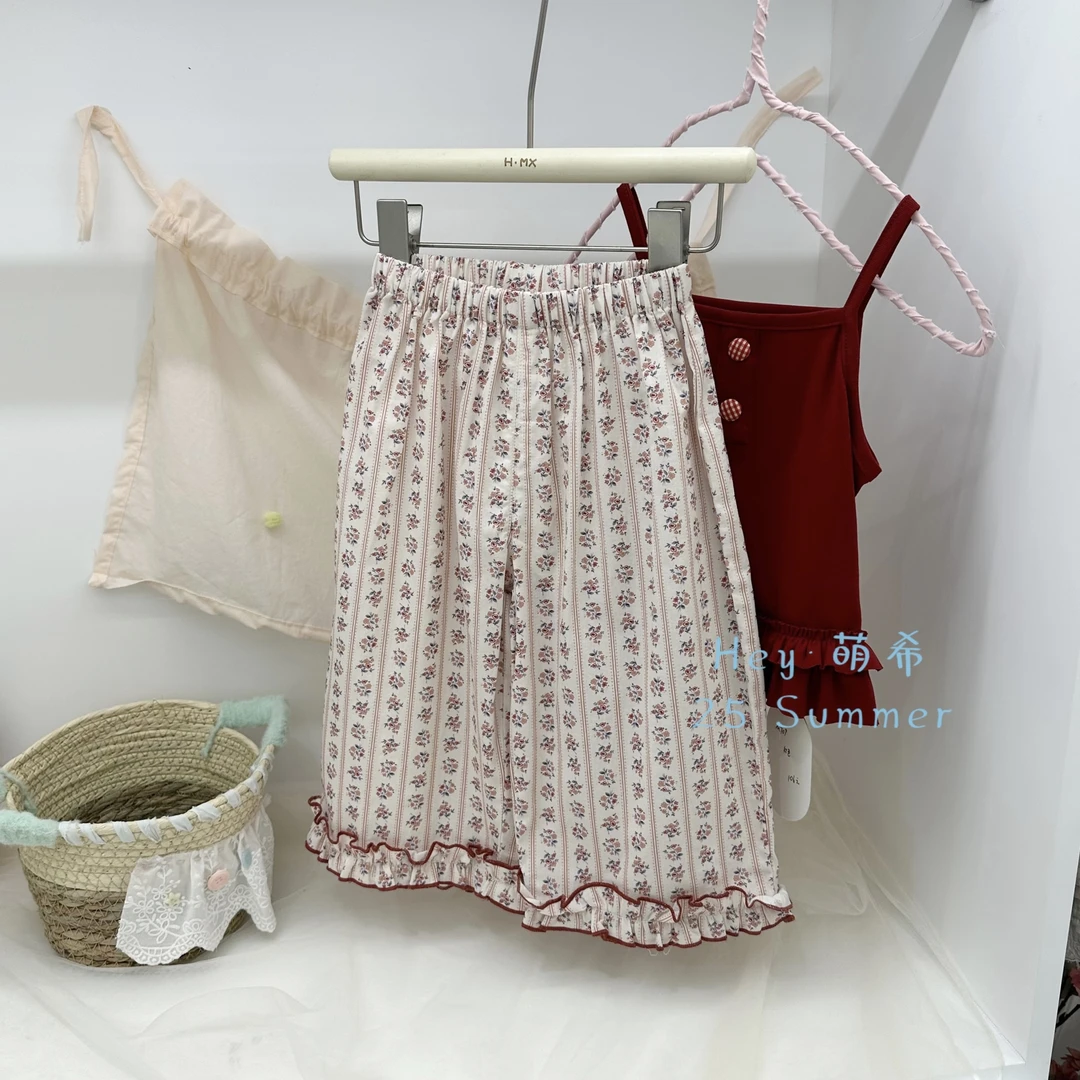 萌希·25夏~【不白来系列】女童休闲阔腿裤K572/K575/K583/K581/K585