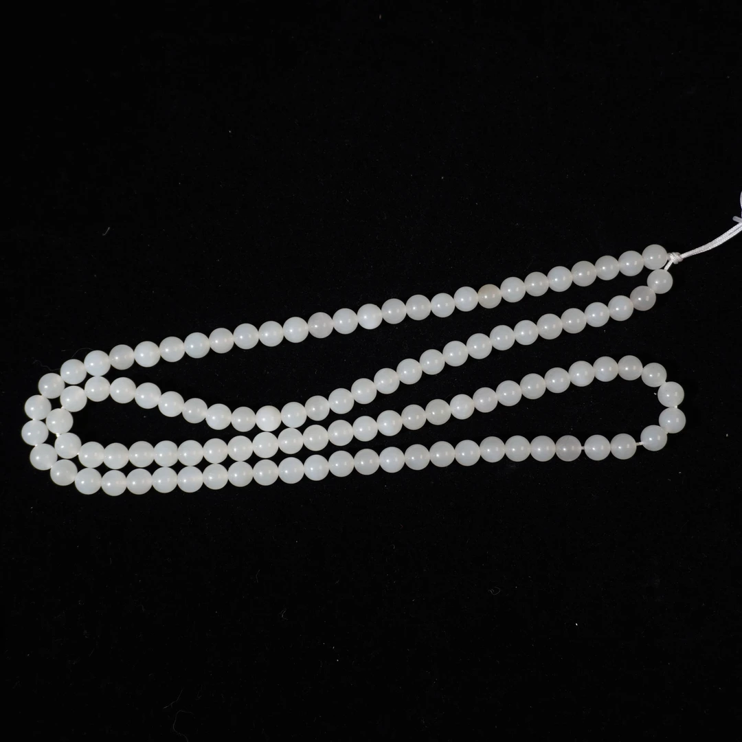 7NO62   创汇  和田玉圆珠项链