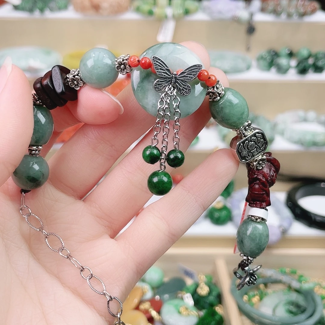 翡翠未镶嵌手链手链
