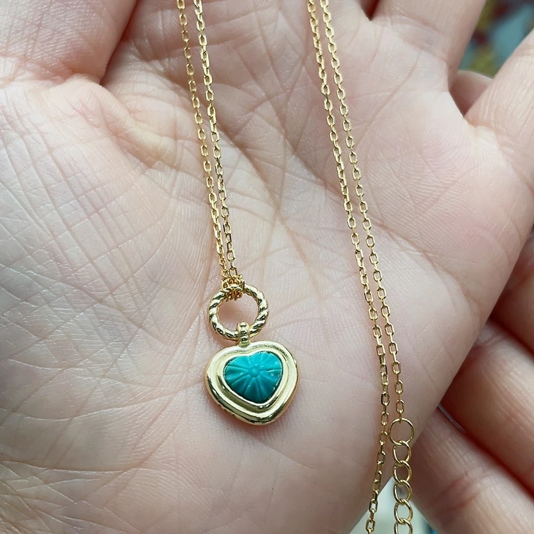 绿松石戒指银S925镶嵌