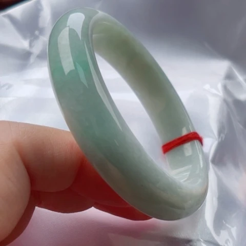 翡翠手镯未镶嵌正57.9无纹裂48小时鉴赏期